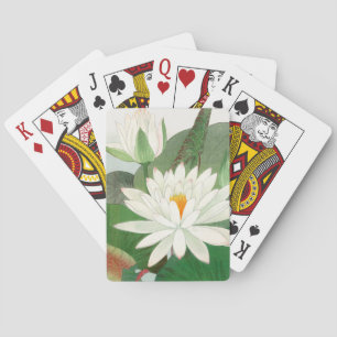 Nymphaea lotus, Japanese woodblock print, 1917 Poker Cards
