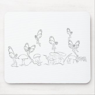 Nymphen in Fary World Mouse Pad