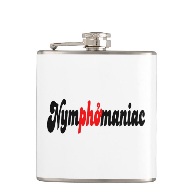 Nymphomaniac Hip Flask (Front)