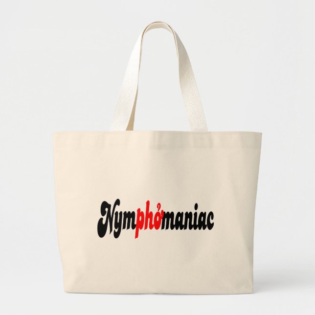 Nymphomaniac Large Tote Bag (Front)