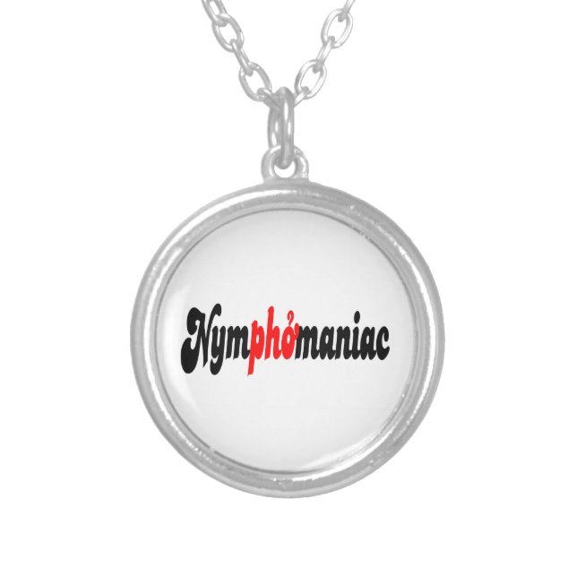 Nymphomaniac Silver Plated Necklace (Front)