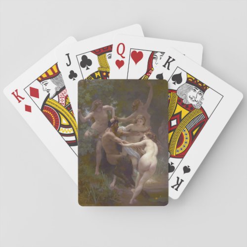 Nymphs and Satyr 1873 Poker Cards