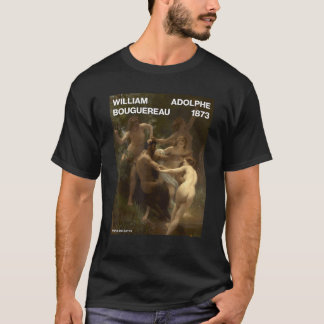 Nymphs and Satyr William Adolphe Bouguereau T-Shirt