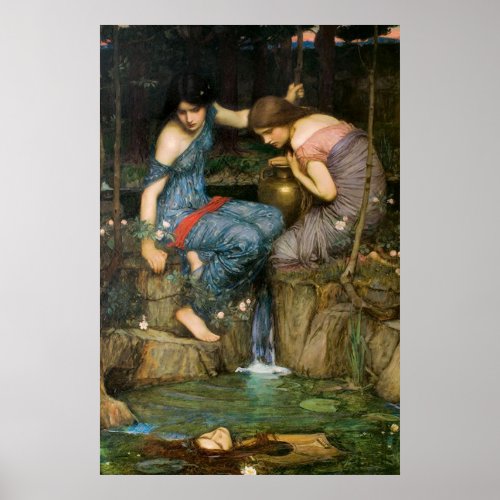 Nymphs Finding the Head of Orpheus _ 1900 Poster