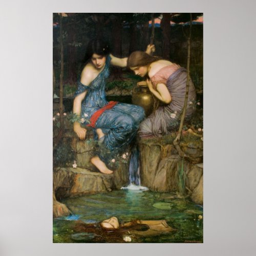 Nymphs Finding the Head of Orpheus Poster