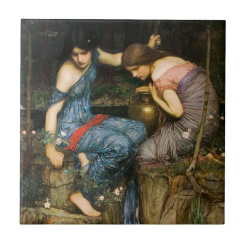 Nymphs Finding The Head of Orpheus Tile