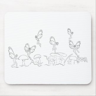 Nymphs in Fary World Mouse Pad