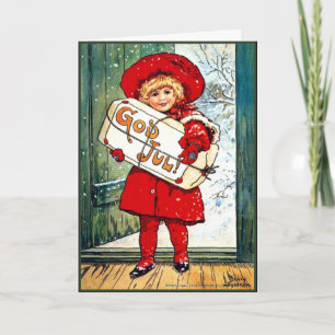 Nystrom - Merry Christmas, vintage illustration Card