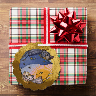 Nyx and Hespera (Night and Day) Ancient Greek Ornament Card