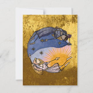 Nyx and Hespera (Night and Day) Christmas Card