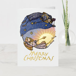 Nyx and Hespera (Night and Day) Christmas Card