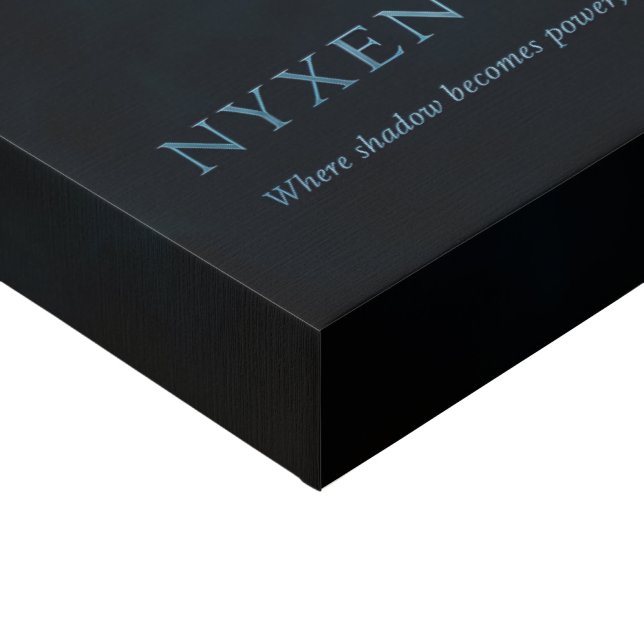 Nyxen Noctara™ Lunar Sigil Canvas – Gothic Fantasy (Corner)