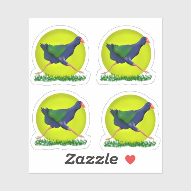 NZ BIRD Takahe Sticker (Sheet)