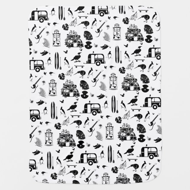 NZ holidays pattern Baby Blanket (Front)