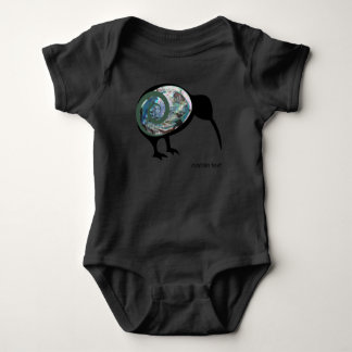 NZ KIWI BIRD PAUA SHELL FERN KORU NEW ZEALAND KID BABY BODYSUIT