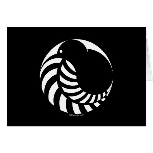 NZ Kiwi / Silver Fern Emblem Cards (Front Horizontal)