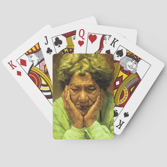 NZ Maori Leader Chieftainess Art Poker Cards (Back)