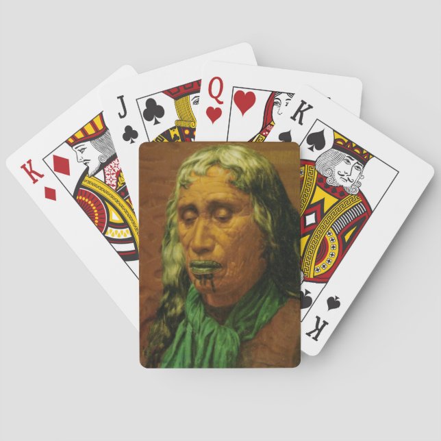 NZ Maori Leader Chieftainess Art Poker Cards (Back)