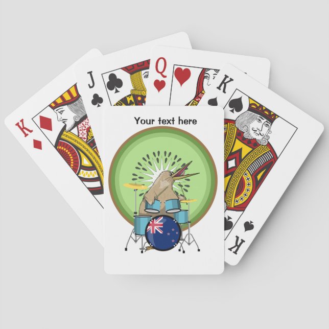 NZ Music Kiwi Drummer Poker Cards (Back)