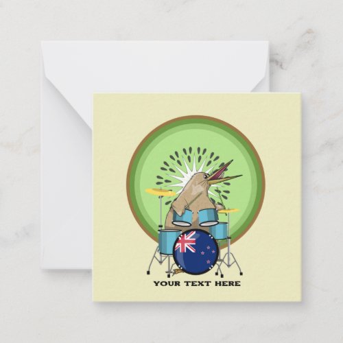 NZ music Kiwi drumming Note Card