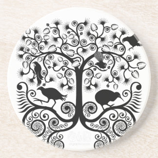 NZ native birds - Sandstone Coaster