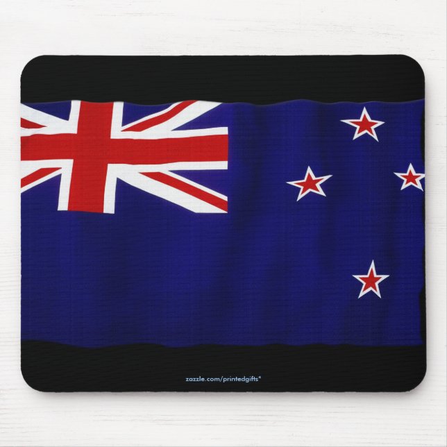 NZ New Zealand Flag Patriotic World Flags Mousepad (Front)
