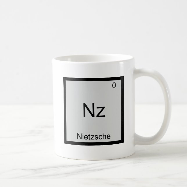 Nz - Nietzsche Funny Element Chemistry Symbol Tee Coffee Mug (Right)