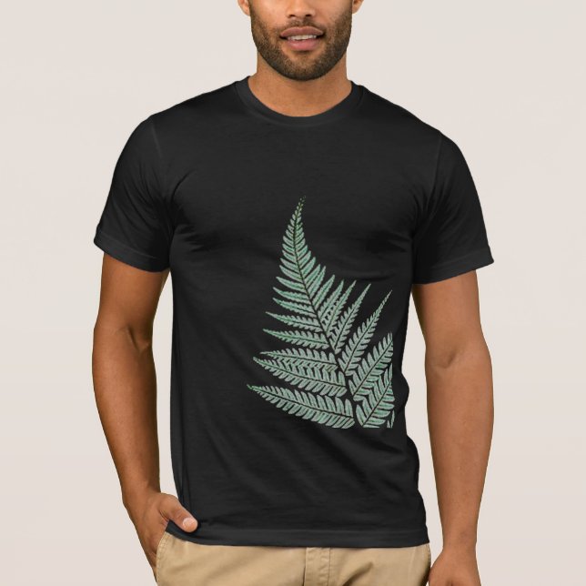 NZ Silver Fern, Dark Green T-Shirt (Front)