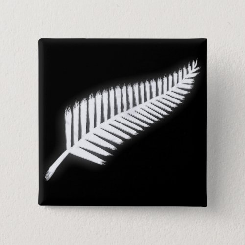 NZ Silver Fern National Emblem Patriotic Button