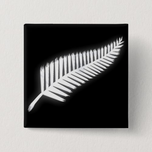 NZ Silver Fern National Emblem Patriotic Button