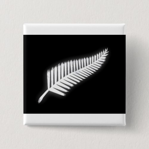 NZ Silver Fern National Emblem Patriotic Button