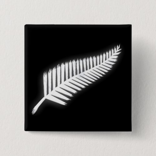 NZ Silver Fern National Emblem Patriotic Button