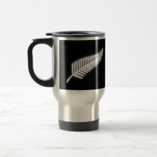 NZ Silver Fern National Emblem Patriotic Gift Travel Mug