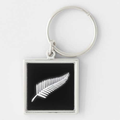 NZ Silver Fern National Emblem Patriotic Keychain