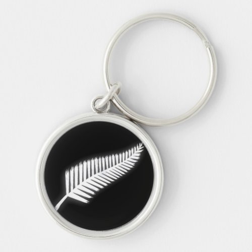 NZ Silver Fern National Emblem Patriotic Keychain