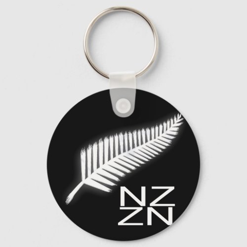 NZ Silver Fern National Emblem Patriotic Keychain