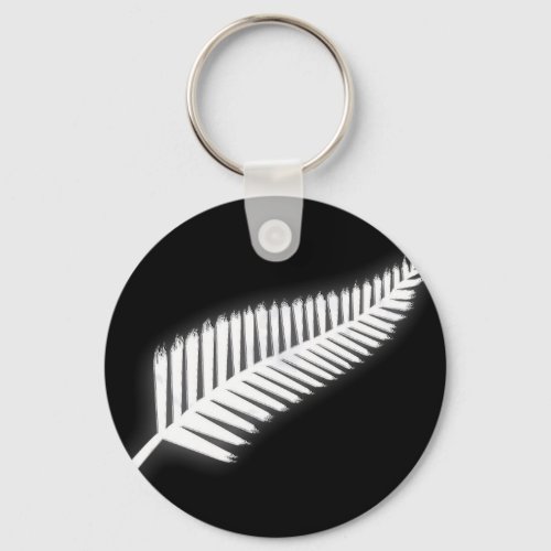 NZ Silver Fern National Emblem Patriotic Keychain