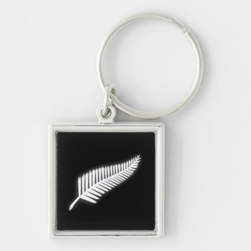 NZ Silver Fern New Zealand Patriotic Keychain