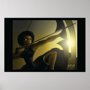 Nzinga Queen Archer Poster