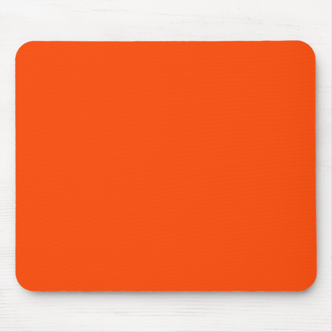 O02 Orange Color Mouse Pad | Zazzle