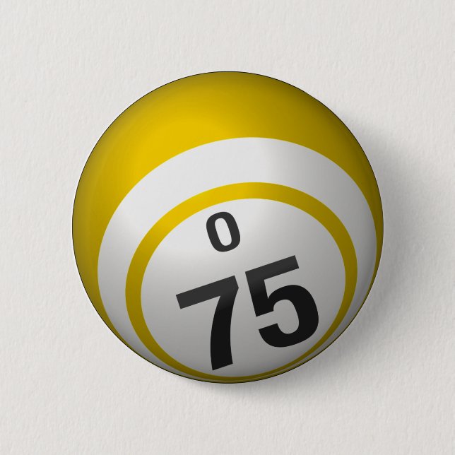 O 75 bingo button (Front)