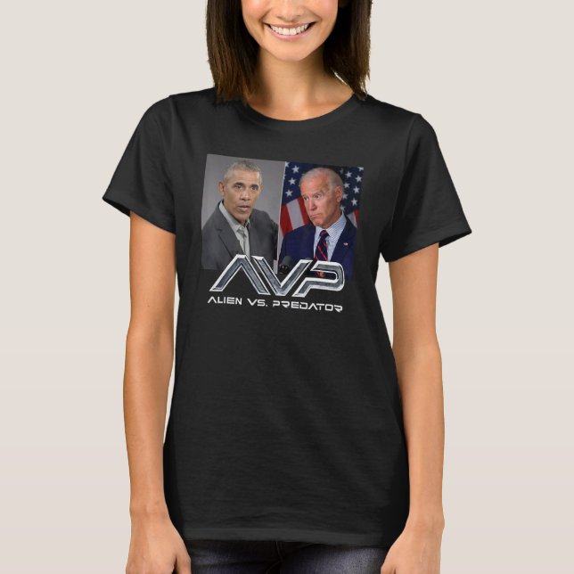 O Bama B Iden Avp Alien Vs P Redator T-Shirt (Front)