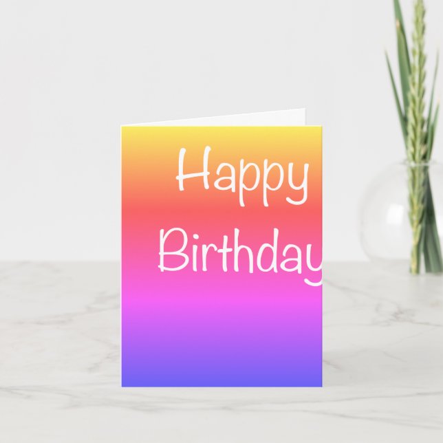 O.C.D. birthday card (Front)