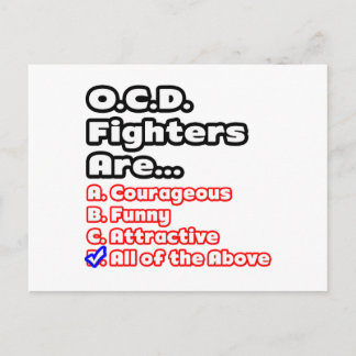 O.C.D. Fighter Quiz Postcard