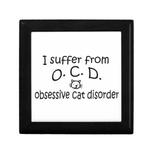 O.C.D. Obsessive Cat Disorder Jewelry Box