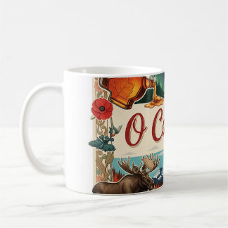 O Canada Collage – Vintage Patriotic Coffee Mug