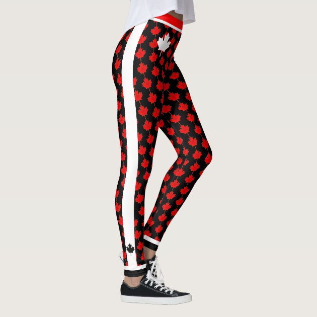 O Canada Maple Leaf on your color Leggings Zazzle