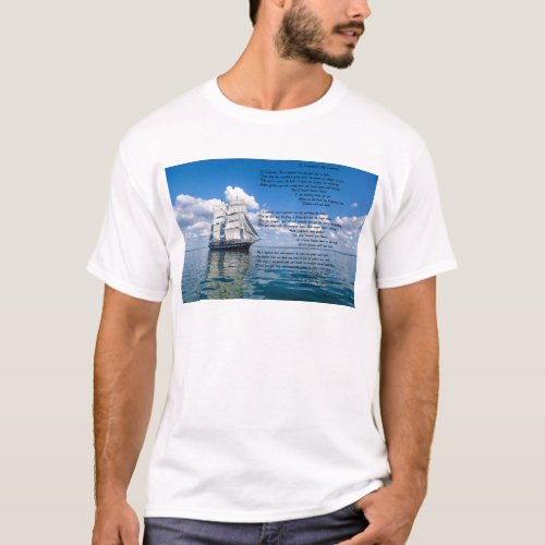 O Captain My Captain by Walt Whitman T_Shirt