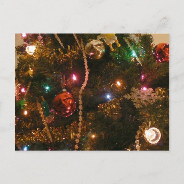 O Christmas Tree Holiday Postcard (Front)