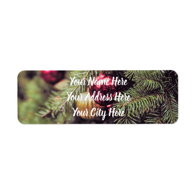 O Christmas Tree Label (Front)